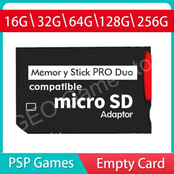 Étuis pour Psp Game16gb 32gb 64gb 128gb Hg Psp 1000/2000/3000 Memory Stick Ms Pro Duo pleine capacité réelle Hx jeu de cartes préinstallé