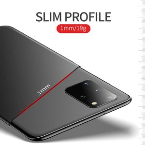 Gevallen voor Samsung Galaxy S10E S10 Lite Hard PC Ultra Slim Lightweight Case op Samsung S20 Fe plus Ultra 5G -achteromslag