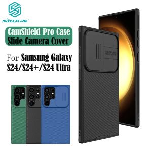 Gevallen voor Samsung Galaxy S24 Ultra Case Nillkin Camshield Pro Slide Camera Privacy Protection Back Cover voor Samsung S24 S24+ Plus