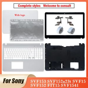 Cas pour Sony SVF15 SVF152 SVF153 SVF152A23T FIT15 SVF1541 Nouvel ordinateur portable Couvercle arrière de la couverture arrière avant charnières Plamrest Bott