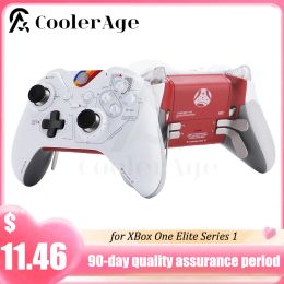 Cas pour Xbox One Elite Series 1 Contrôleur Shell Full Star Star Front Back Booting Case LT RT LB RB TRIGGER BOUTTING COVER RÉPARATION PIRE