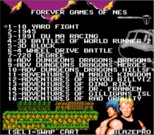 Cases Forever Games of NES Cartouche de jeu 852-en-1 pour console NES/FC, puce Flash 1024 Mo utilisée
