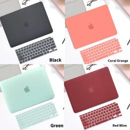 Cases Frosted Hard Shell Laptop Case voor MacBook 12 13 14 15 16 inch Air Pro 13 Modle A2338 A2337 2021 Nieuwe Pro 14 A2442 Pro 16 A2485