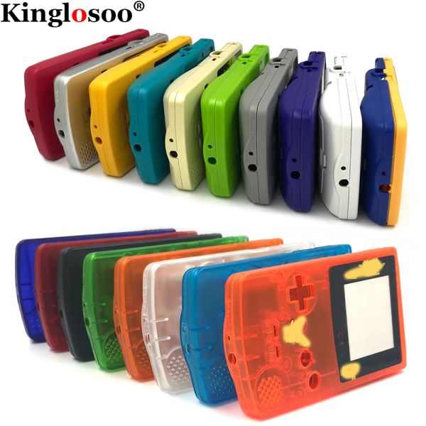Pack de pièces de réparation pour Nintendo Gameboy, coque complète, couvercle de boîtier couleur pour GBC, kits de remplacement de boutons de coque, autocollants