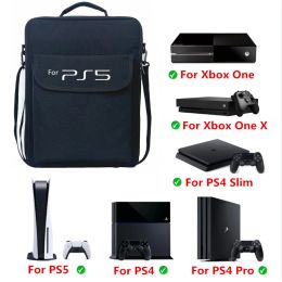 Cas de jeux de jeu, sac d'épaule de voyage pour Xbox One X PS5 PS4 Console Console Accessoires de jeu Pockes de stockage de protection