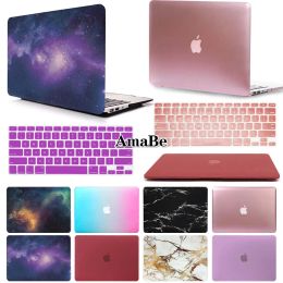 Cas Hard Shell ordinateur portable Protector Case + Couvercle du clavier pour Apple MacBook Air Pro Retina 11 12 13 15 pouces