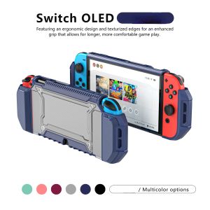 Funda protectora HEYSTOP para Nintendo Switch modelos OLED con 2 ranuras para tarjetas de juego funda protectora de materiales de PC de alta calidad