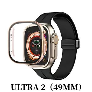 Gevallen hoge kwaliteit Voor Apple watch Ultra 2 Serie 9 45 MM 49 MM iWatch marine band smart watch sport horloge draadloos opladen band doos Pr