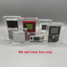 Cases Markeer transparant opslagacryl voor Gameboy GB / GBA / GBP Game Console Cover Shell Cards Slot Box Display Stand Game