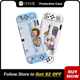 Cases Iine Cartoonontwerp Beschermingskoffer Cover OLED Console voor Nintendo Switch OLED