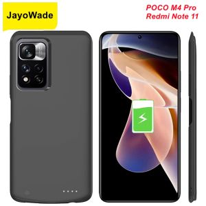 Cas Jayowade 6800mAh POCO M4 Pro Battery Charger Case pour Xiaomi Redmi Note 11 Power Case POCO M4 Pro 5G Power Bank Cover Note11