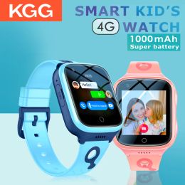 Cases K9 4G Kinderen Kijk met 1000 mAh batterij Video Call Telefoon Bekijk GPS WiFi Locatie SOS Call Back Monitor Smart Watch Children cadeaus.
