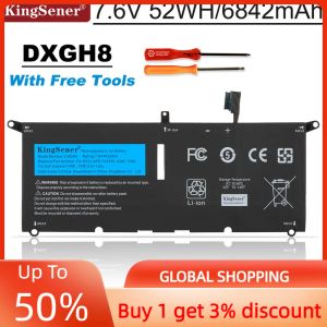 Cas Kingsener DXGH8 Batterie pour ordinateur portable pour Dell XPS 13 9380 9370 7390 pour Dell Inspiron 7390 2in1 7490 G8VCF H754V 0H754V P82G 52Wh