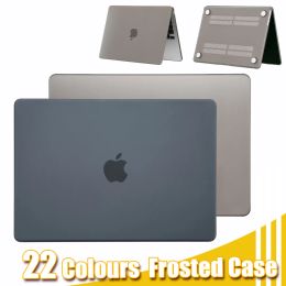 Casos Case laptop para Apple MacBook 11 12 13 15 16 pulgadas para M1 Chip Pro 13 A2338 para nuevo Air 13 A2337 A2941 Cubierta protectora helada