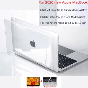 Cas Case d'ordinateur portable pour Apple MacBook Air Pro M1 Chip 13,3 pouces tactile ID Bar Air13 A2337 A2681 A2179 Pro13 A2338 A1706 A2159 A2251