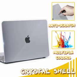 Cas Case d'ordinateur portable pour MacBook 11 12 13 15 16 pouces pour M1 M2 Chip Pro 13 A2338 pour New Air 13 A2337 A2179 CROCAGE DE CRISTAL DE CRISTAL