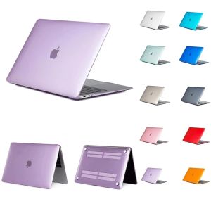 Casos Caso de laptop para MacBook 15.4 Inch Pro A1398 AIR A1370 A1465 para 13.3 Pro A1278 A1706 A1708 A1989 Crystal portátil MacBook Case