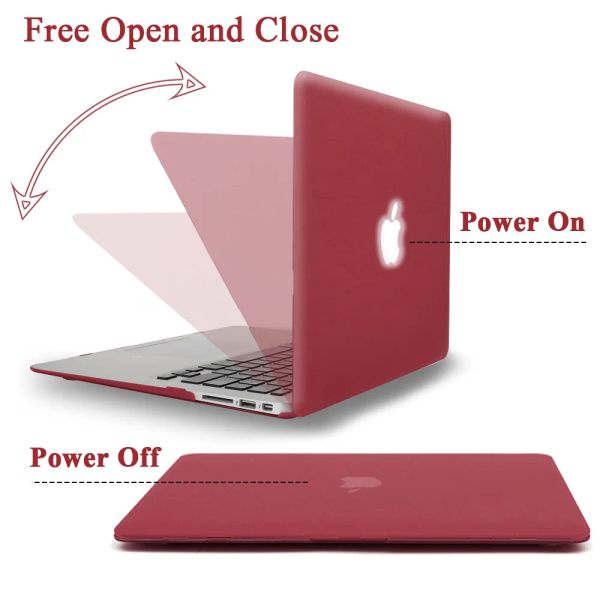 Cas Case d'ordinateur portable pour MacBook Air 11/13 / Pro 13 15 A1286 A1398 A1707 / White A1342 / MacBook 12 