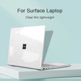 Cases laptop case voor Microsoft Surface Laptop Go 1 2 3 4 5 Metal Alcantara Cases Sleeve Duidelijke transparante beschermende notebookomslag