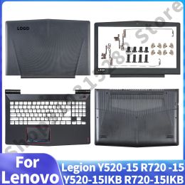 Cas ordinateur portable Remplacez le nouveau couvercle arrière de l'écran LCD / lunette avant / charnières / Palmrest / Case inférieur pour Lenovo Legion Y520 Y52015 R720 15 Y52015IKB