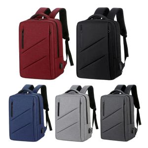 Casos de viajes portátiles impermeables mochilas multifunción USB Carga de 14 pulgadas de 17 pulgadas mochila para hombres para hombres