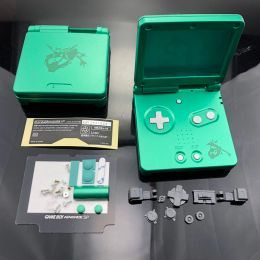 Casos Edición limitada Rayquaza Vivienda completa Reemplazo de shell para Nintendo Gameboy Advance SP para GBA SP Game Console Case