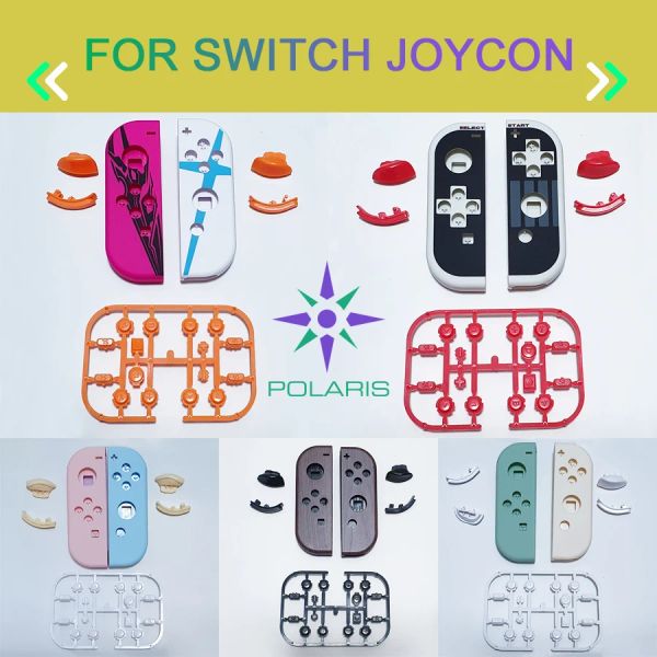 Pièces de boîtier de coque de Vestion limitée pour NS Swith Joycon Nintend Switch housse de contrôleur JOYCON avec boutons complets
