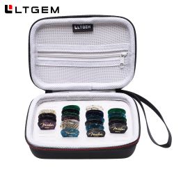 Cases Ltgem Eva Hard Case For Guitar Pick Holder, Waterproof Shockabsorbent Design Travel Protive Draging Storage Bag