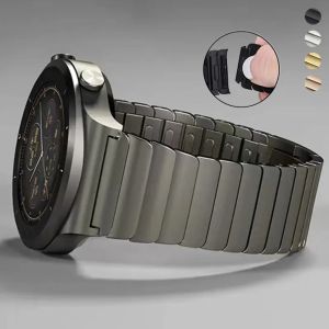 Caisses Luxury 22 mm Band de montre en acier inoxydable pour Huawei Watch 4Pro GT4 STRAP 46MM POUR SAMSUNG WATCH 6 Classic Amazfit Balance Balance