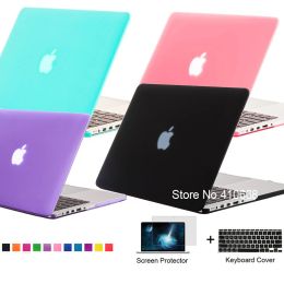 Cases Luxe Matte Rubberen Frosted Case Cover Laptop Shell voor Apple MacBook Air 11.6 A1370 A1465, Retina Pro 13.3 inch A1425 A1502