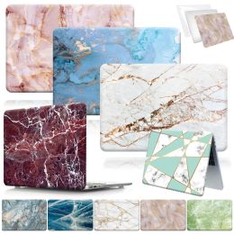 Cases Marble Laptop Case voor Apple MacBook Air 13 "A1369 A1466/Pro 13" A1425 A1502/Pro 15 "A1398/Pro 16" A2141/Air 13 "A2337 (M1) 2020