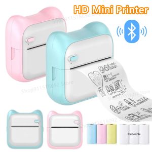 Cas mini imprimante Thermal Portable Label Printers Stickers Bluetooth Inkless Impressora Portatil for Mobile Phone 57mm Sticker Paper