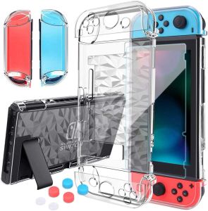 Cases Mooroer Switch Case voor Nintendo Switch Case Dockbaar met Screen Protector, Beschermhoes Cover voor Nintendo Switch Gehard