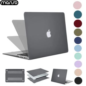 Cases Mosiso Hard Shell Matte Laptop Case voor boeklucht 11 13 inch voor Book Pro 13 15 Retina Touch Bar A2159 A1706 A1707 A1990