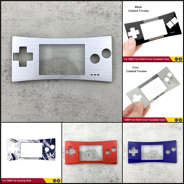 Étuis pour Nintendo GameBoy Micro, 11 couleurs, Version limitée, coque avant pour système GBM