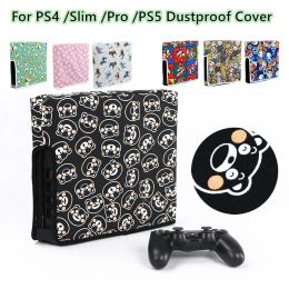 Étuis nouvelle housse de Console noire anti-poussière limitée pour PS4 Slim PS4 Pro étui Oxford étanche pour PS5 couverture de jeu horizontale verticale