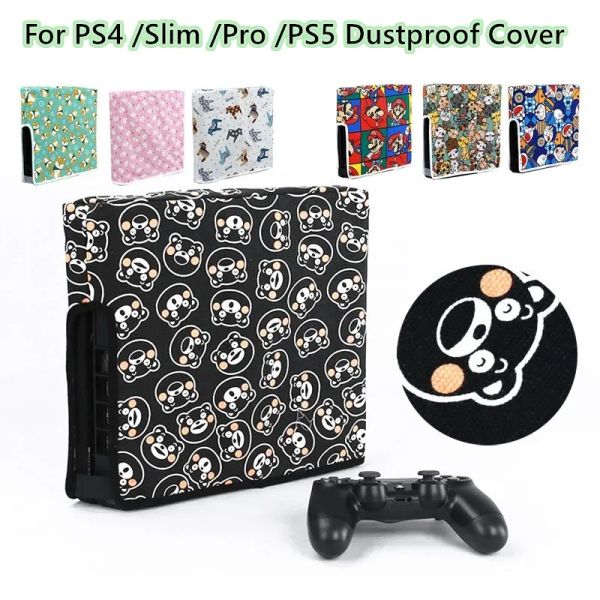 Nueva funda negra limitada a prueba de polvo para consola PS4 Slim PS4 Pro, funda Oxford impermeable para PS5, funda Vertical Horizontal para juegos