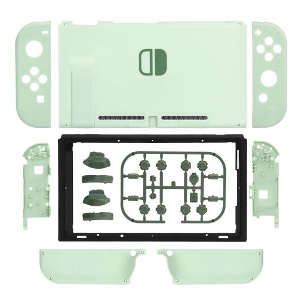 Cas nouveau DIY Matcha Green pour Nintendo Switch Console Remplacement du boîtier Couverture de coque pour NS Joycons Front Back Case Boutons Dropship