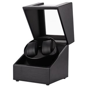 Nouveau Double 2 + 0 remontoir de montre pour montres automatiques boîte de montre chargeur USB remontage de montre boîte mécanique moteur Shaker Watch Winder