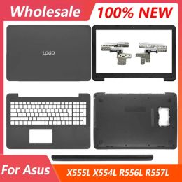 Cases nieuw voor ASUS X554 F554 K554 X554L F554L X555 F555 X555L K555 LAPTOP LCD ACHTERKOUDEN/VOORBODE/scharnieren Palmbodem Lower Bottom Case
