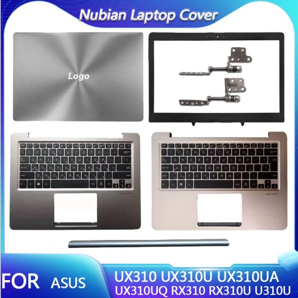 Casos nuevos para Asus Zenbook UX310 UX310U UX310UA UQ RX310 RX310U U310U LCD Cubierta trasera Biseles delanteros Bisagra Tapicapazón Palmrest Teclado Palmrest