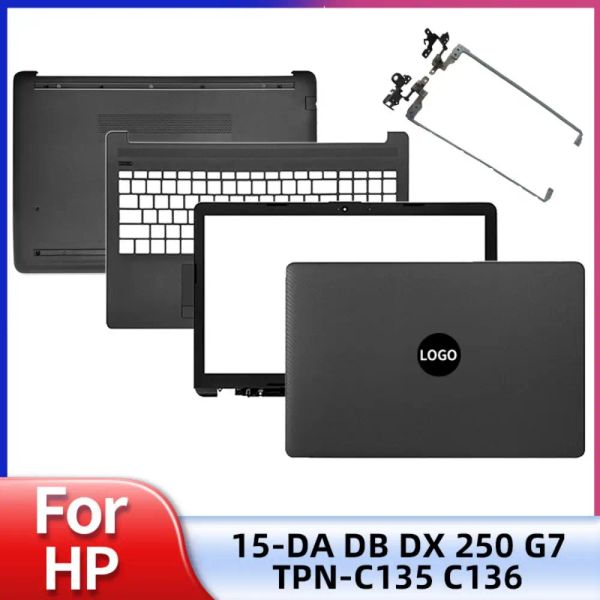 Casos nuevos para HP 15DA 15DB 15DX 250 255 G7 TPNC135 TPNC136 LAPTOP LCD Tapa posterior Bisel delantero Bisa