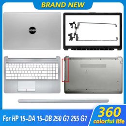 Cases nieuw voor HP 15DA 15DX 250 G7 TPNC135 TPNC136 LAPTOP HOON ACHTERKLACHTEN ACHTERDEK VOORBODE PALMST BODEST BOVENSCHRIJVENSCHRIJVEN SLILVER SILVER