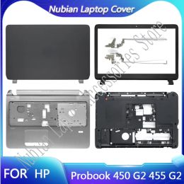 Cas nouveaux pour HP Probook 450 G2 455 G2 Couvercle arrière LCD pour ordinateur portable / lunette / charnières / Palmrest / Case de fond 768123001 AP15A000100 Upper case