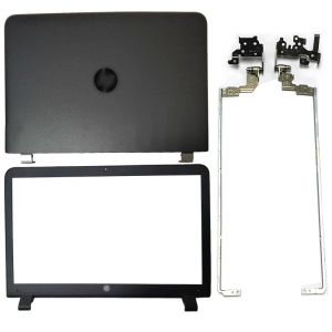 Casos nuevos para HP Probook 450 G3 455 G3 LCAP LCD Tapa trasera/bisel delantero/bisagras/caja inferior/cubierta de puerta inferior