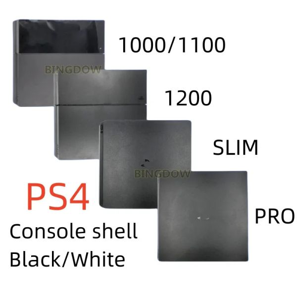 Casos Nuevo caso de alojamiento completo para el reemplazo de la consola PS4 2000 Slim / Pro para PS4 1100 1000 10xx 1200 Caso de vivienda Casa de la casa con logotipo