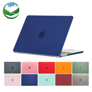 Cases Nieuwe laptopcase voor 2022 2023 Apple Book Air Pro 13 M1 M2 A2681 14 A2779 Retina A2780 16 inch Cover Frosted Protective Shell