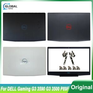 Cases Nieuwe laptopcase voor Dell Inspiron Gaming G3 15 3590 3500 LCD Achteromslag Voorkant Bezel Scharnieren Blauw rood Wit scherm Top achterlig