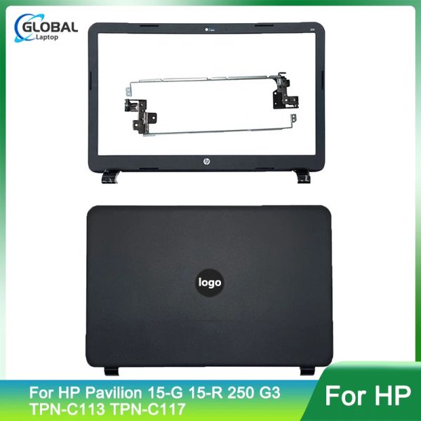 Casos NUEVO CASA DE LA PORTAP PARA HP PAVILION 15G 15R 250 G3 TPNC113 TPNC117 LCD Tapa trasera/bisel delantero/bisagras LCD Top Hoiling 774164001