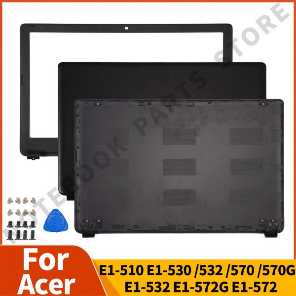 Cas nouveaux ordinateurs portables pour Acer E1510 E1530 E1532 E1570 E1570G E1532 E1572G E1572LCD Couverture arrière / LCD Cornifère avant / Hinges Remplacer